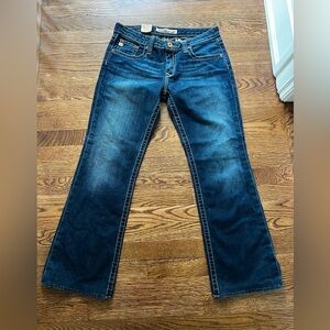 NWT BIG STAR Casey Blue Denim Jeans Low Rise‎ Bootcut Flare Y2K Casual 30 R